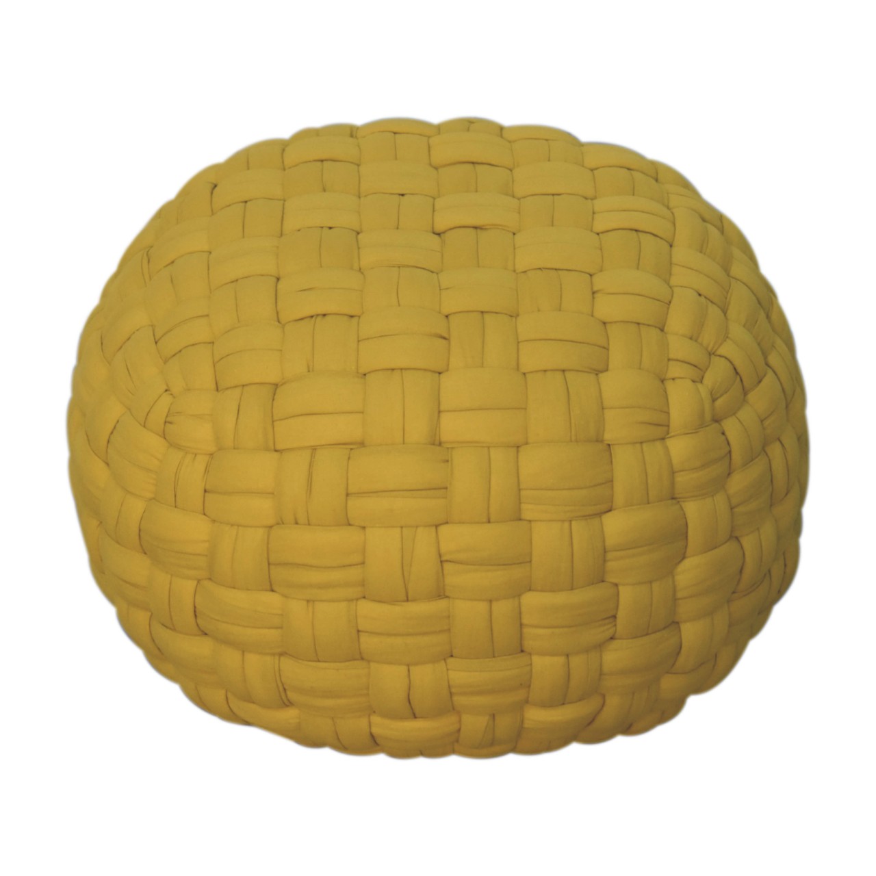 Mustard Tube Pouffe - Image 2