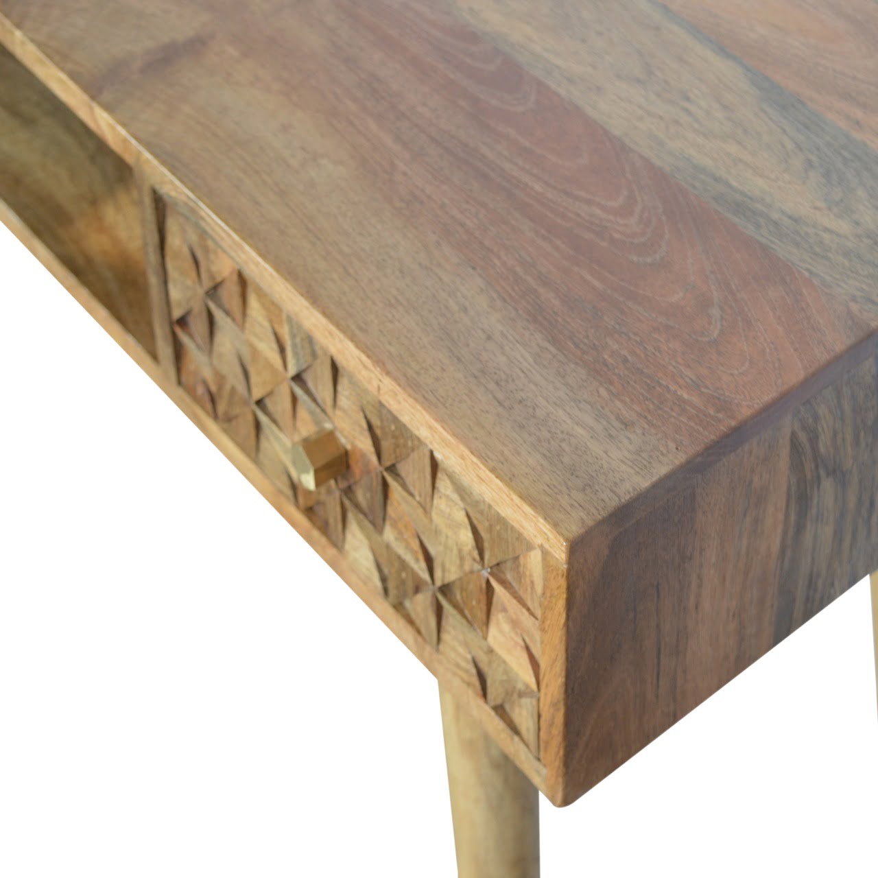 Diamond Carved Writing Desk - Image 3