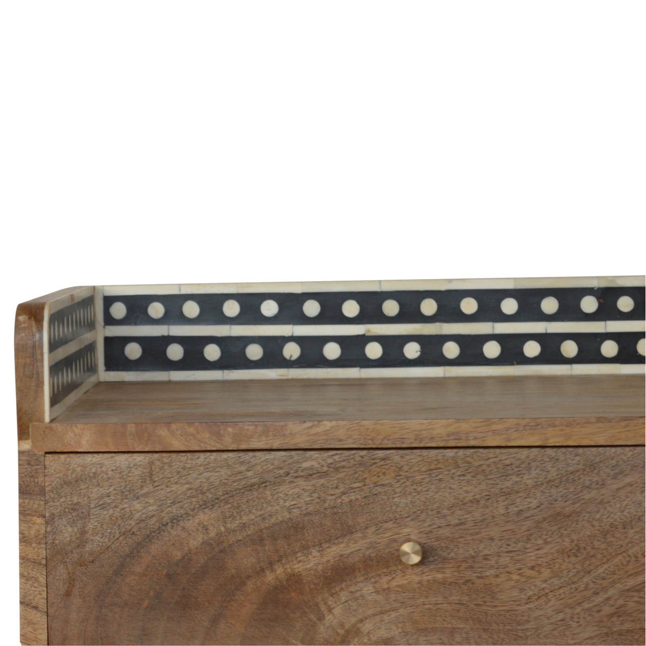 Bone Inlay Gallery Back Bedside - Image 5