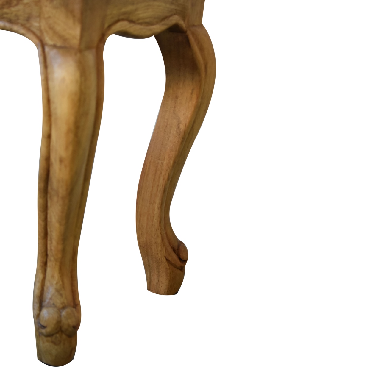 Oak-ish French Style Stool Set - Image 8