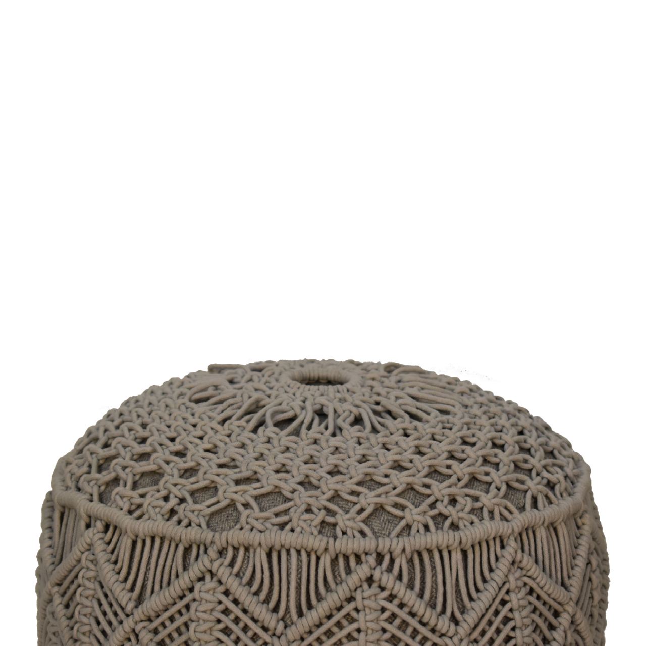 Crotchet Grey Footstool - Image 3