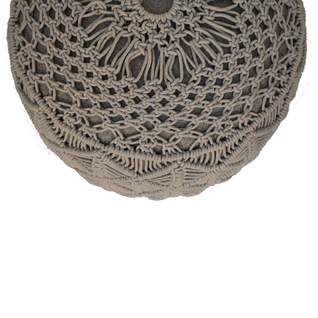 Crotchet Grey Footstool - Image 4
