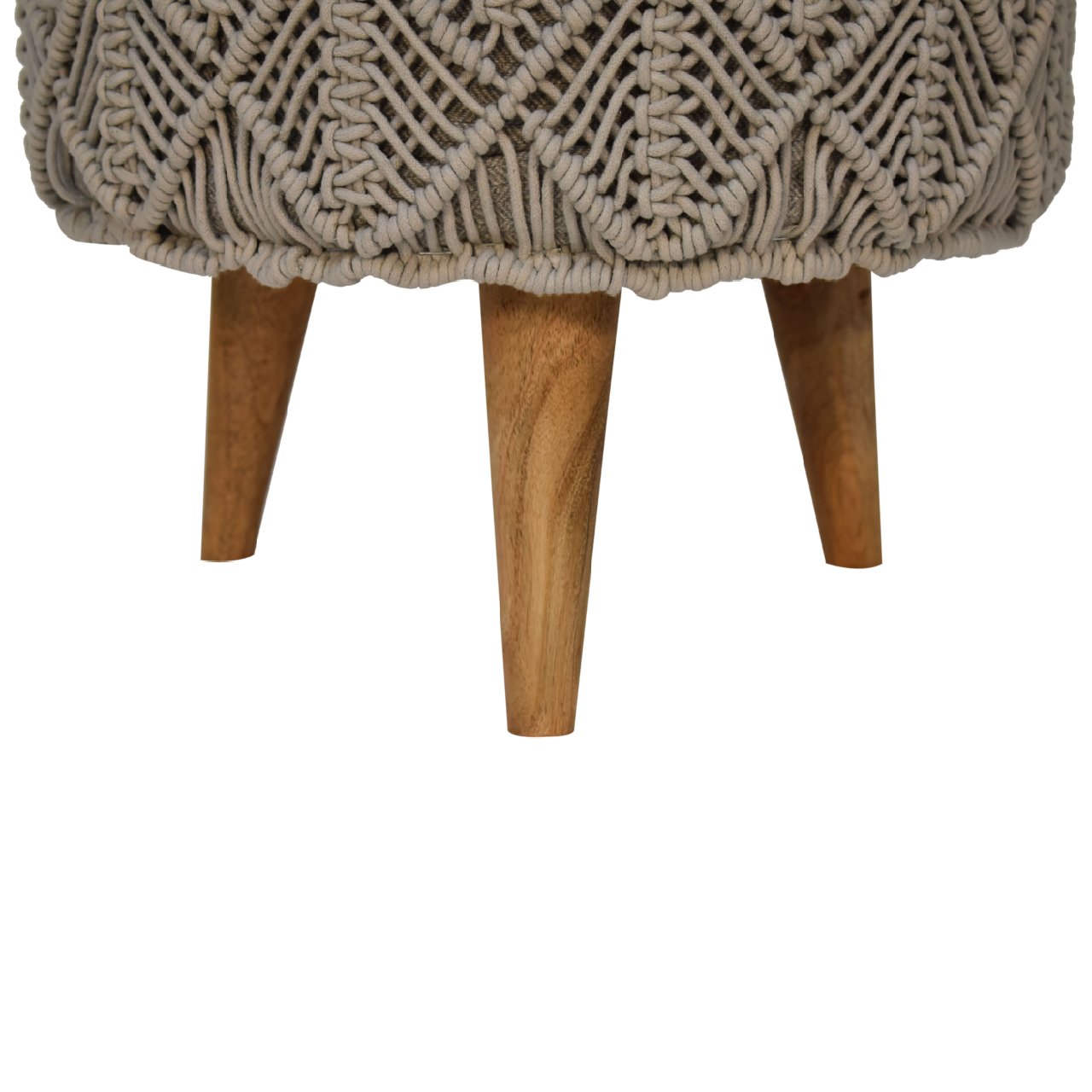Crotchet Grey Footstool - Image 6