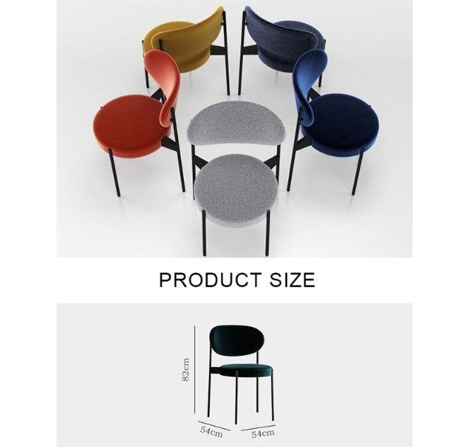 Ahmed Dining Chair, Velvet - Image 5