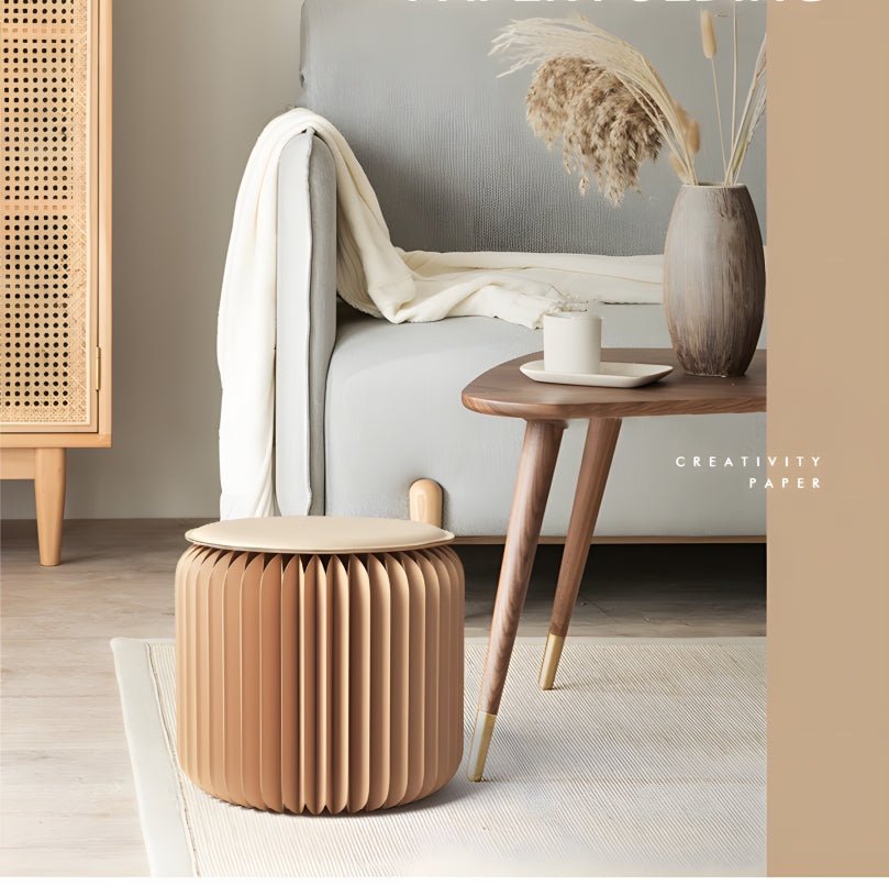 Accordion Classic Stool, Kraft Paper - Image 11