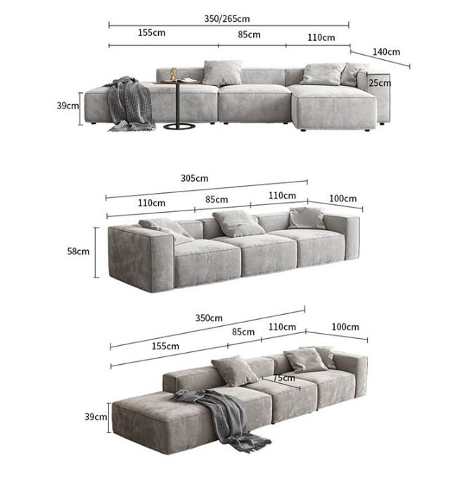 Yetta Three Seater, Four Seater Sofa, Corner Sofa, Grey Velvet - Image 9
