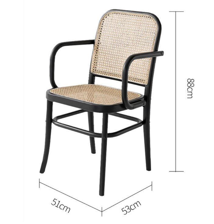 Paris G04 Rattan Dining Chair, Walnut - Image 10