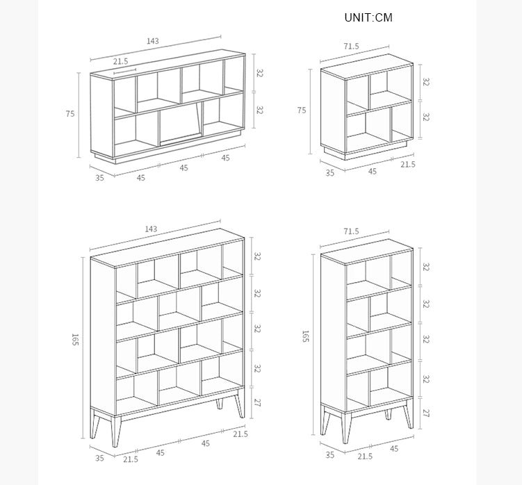 Salem Shelving Unit, Bookcase, Ash - Image 8