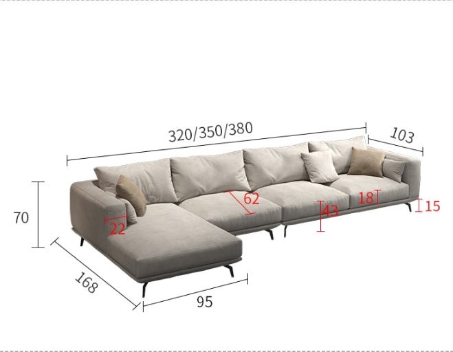 NR23 Two/Three Seater Sofa, Leathaire - Image 16