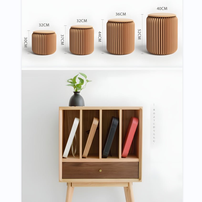 Accordion Classic Stool, Kraft Paper - Image 8