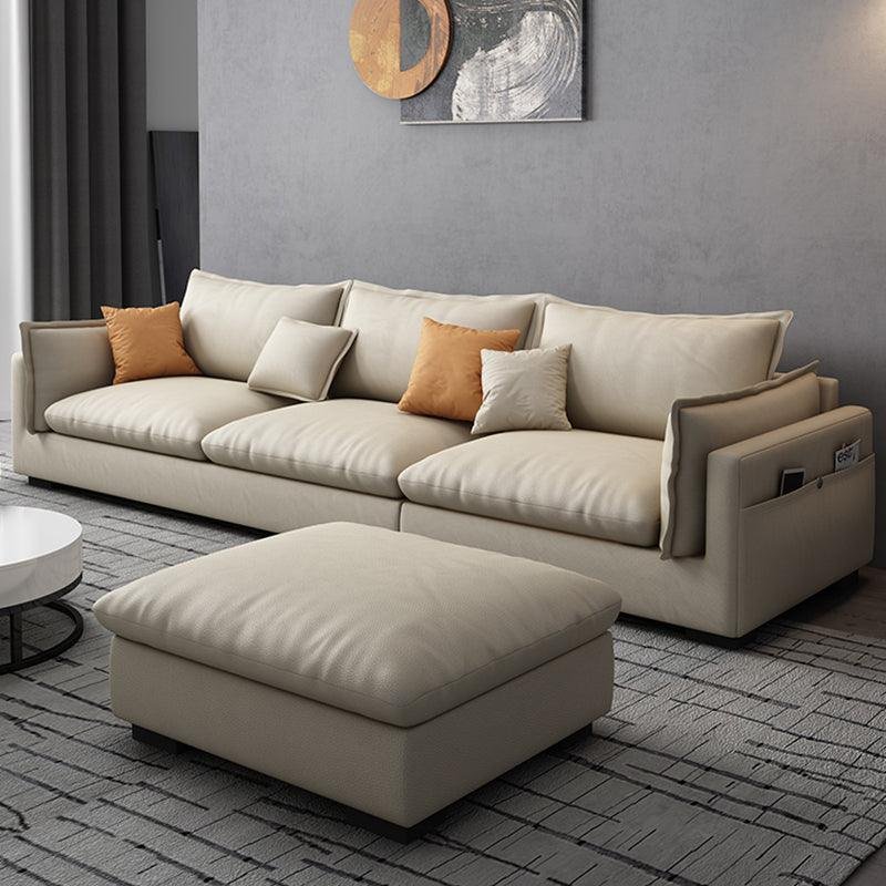 G918 Amos Three Seater Sofa Corner, Leathaire - Image 4