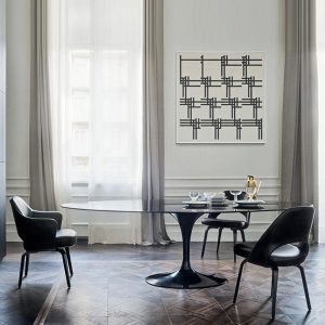 Saarinen Tulip Oval Dining Table, Sintered Stone
