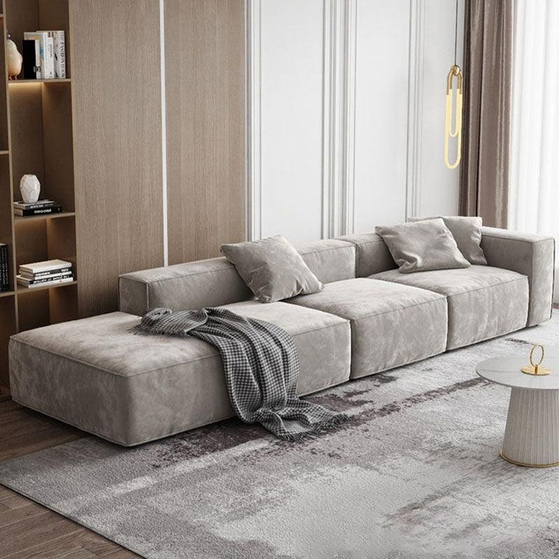 Yetta Three Seater, Four Seater Sofa, Corner Sofa, Grey Velvet - Image 3