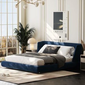 Irene King Size / Super King Size Bed, Velvet