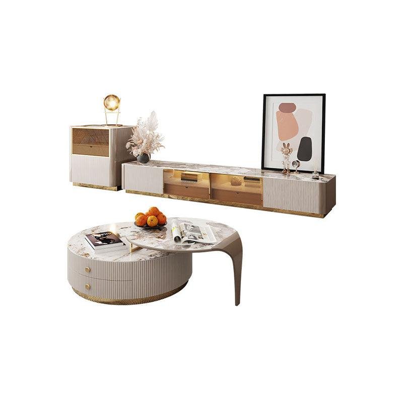 Tok Mark Living Room Table Set, Coffee Table, TV Stand, Side Table - Image 2