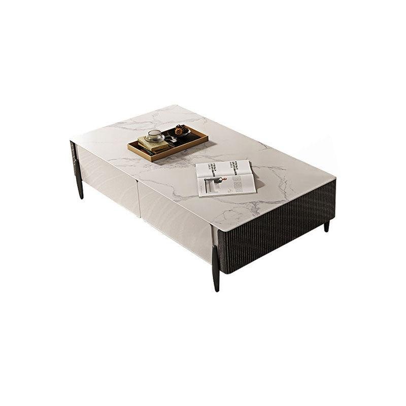 LUOLUO Rectangular Coffee Table With TV Stand - Image 3