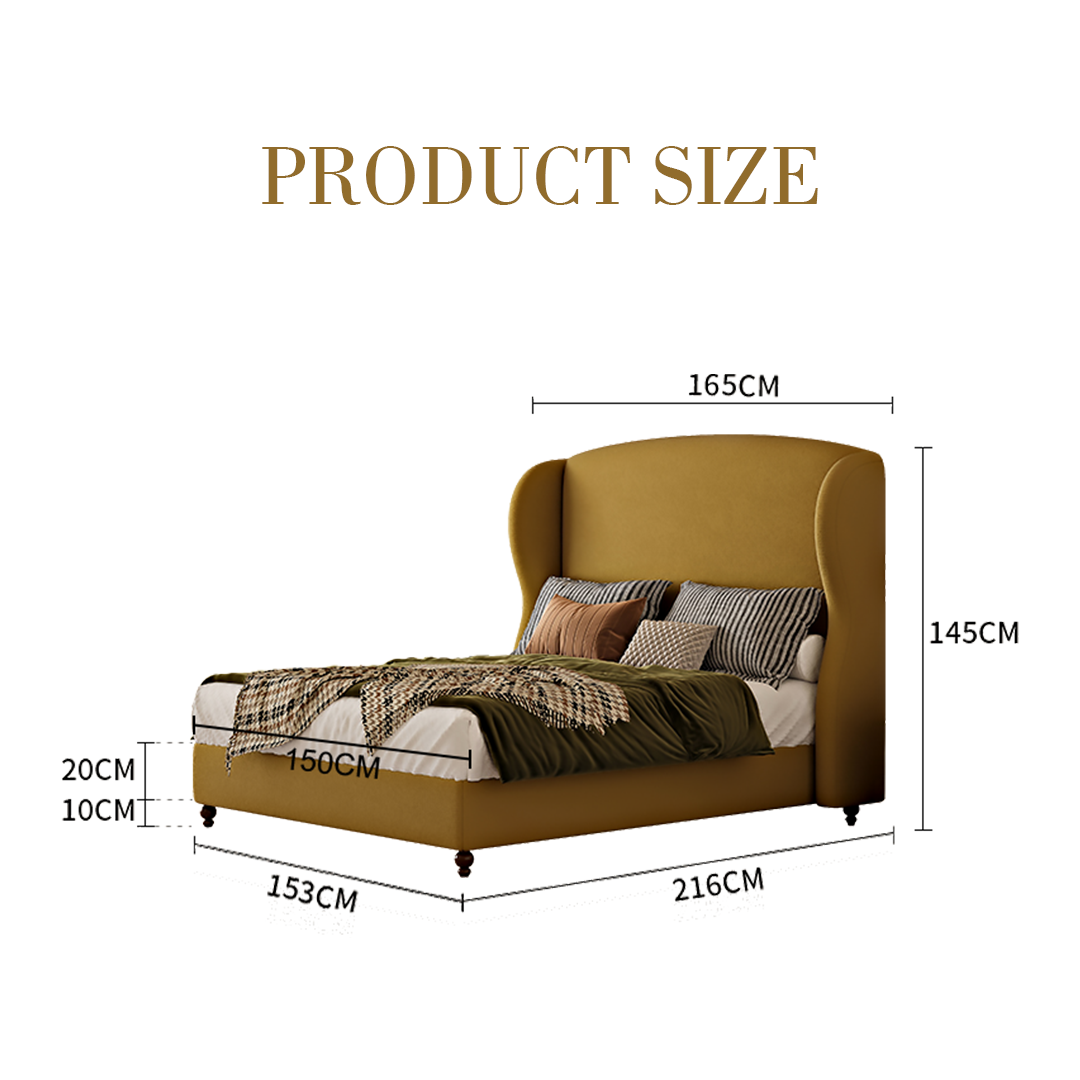 Amara Wingback Double Bed, King Size - Image 6
