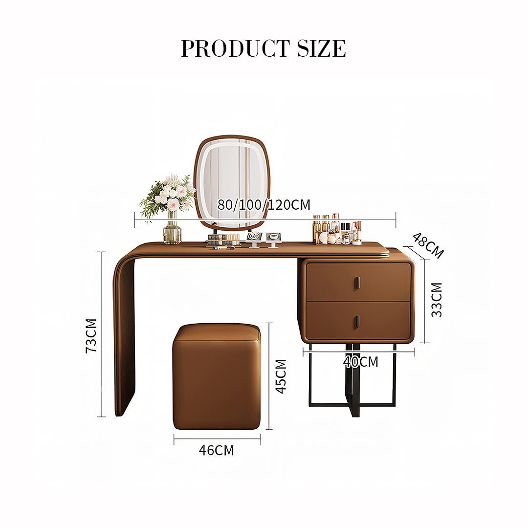 Nelson Dressing Table, Brown, More Colours Available - Image 11