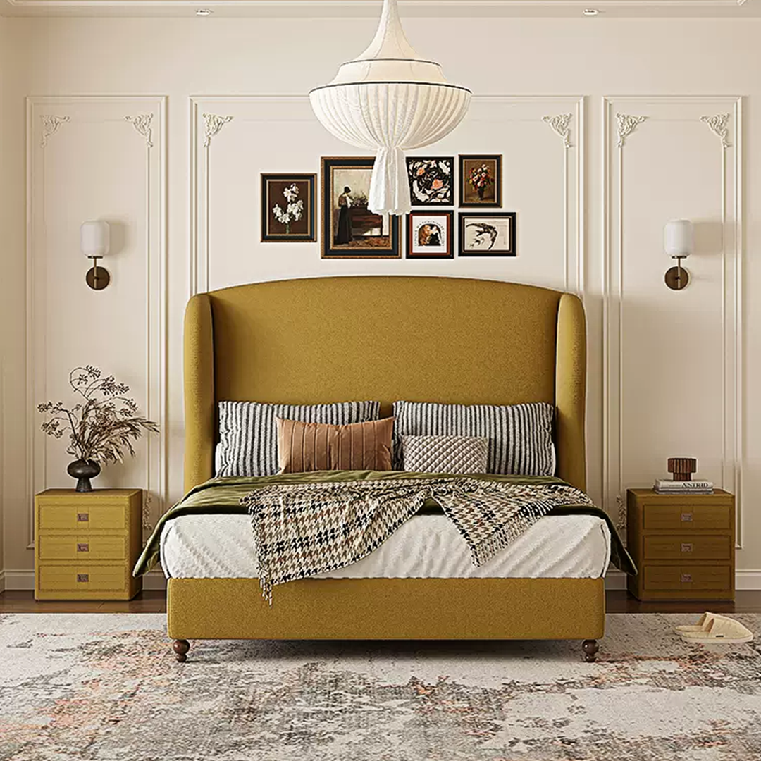 Amara Wingback Double Bed, King Size - Image 2