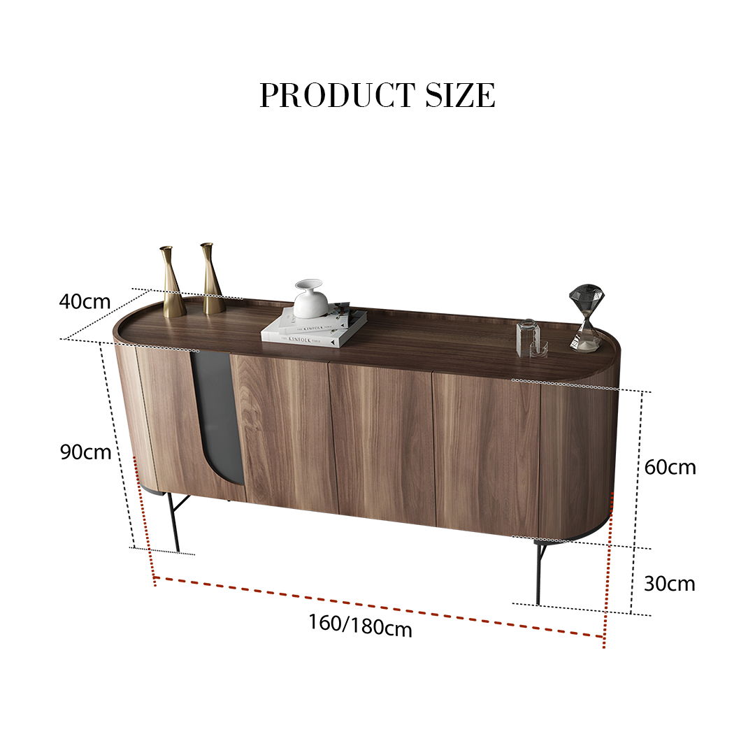 Emilia Sideboard, Dark Wood - Image 6
