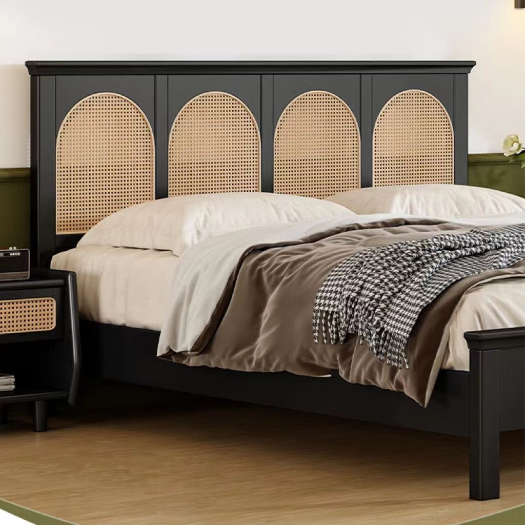 Ginny Double Bed / King Size Bed, Rattan - Image 2