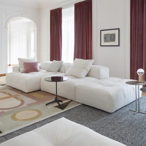Rocky Three Seater Sofa, White