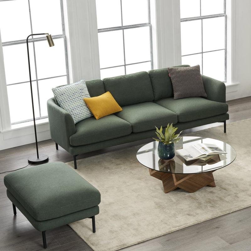 Haven Two Seater Sofa, Armchair, Green Linen - Image 9
