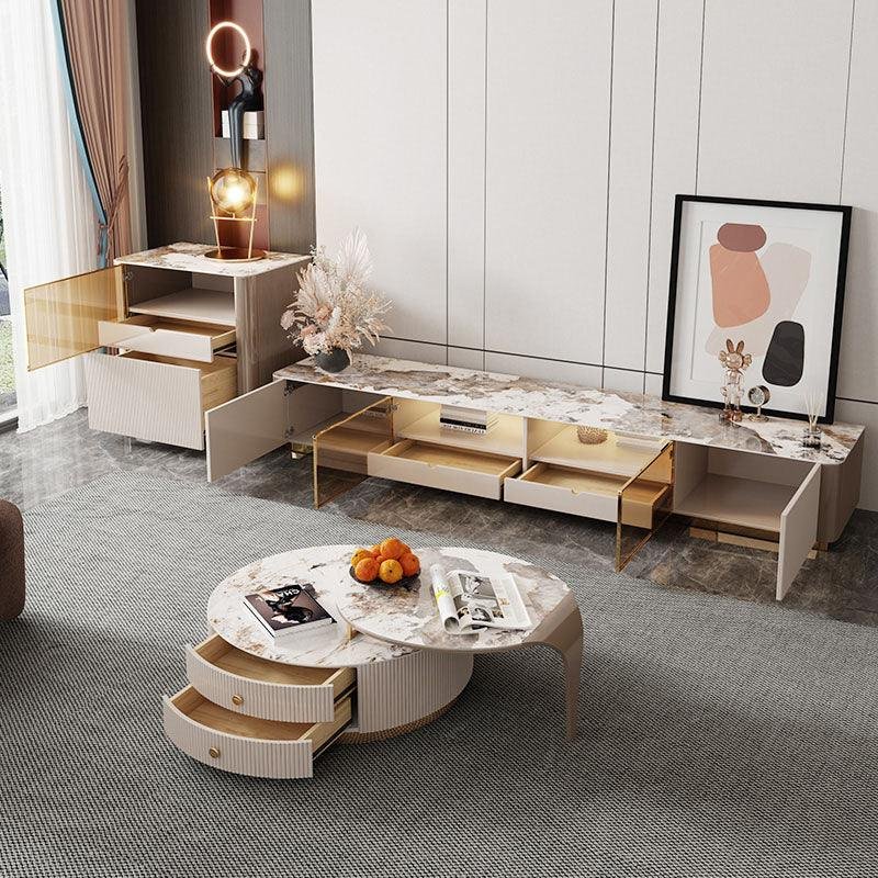Tok Mark Living Room Table Set, Coffee Table, TV Stand, Side Table - Image 3