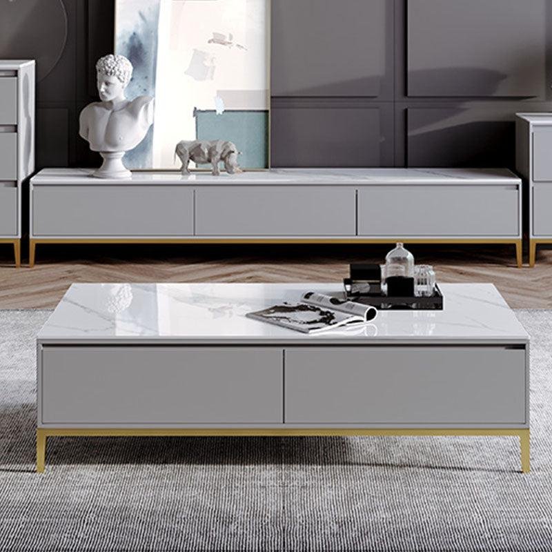 Mahara Coffee Table Rectangular Living Room Table with TV Stand - Image 4
