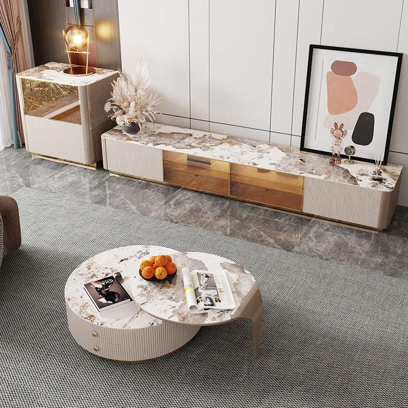 Tok Mark Living Room Table Set, Coffee Table, TV Stand, Side Table - Image 4