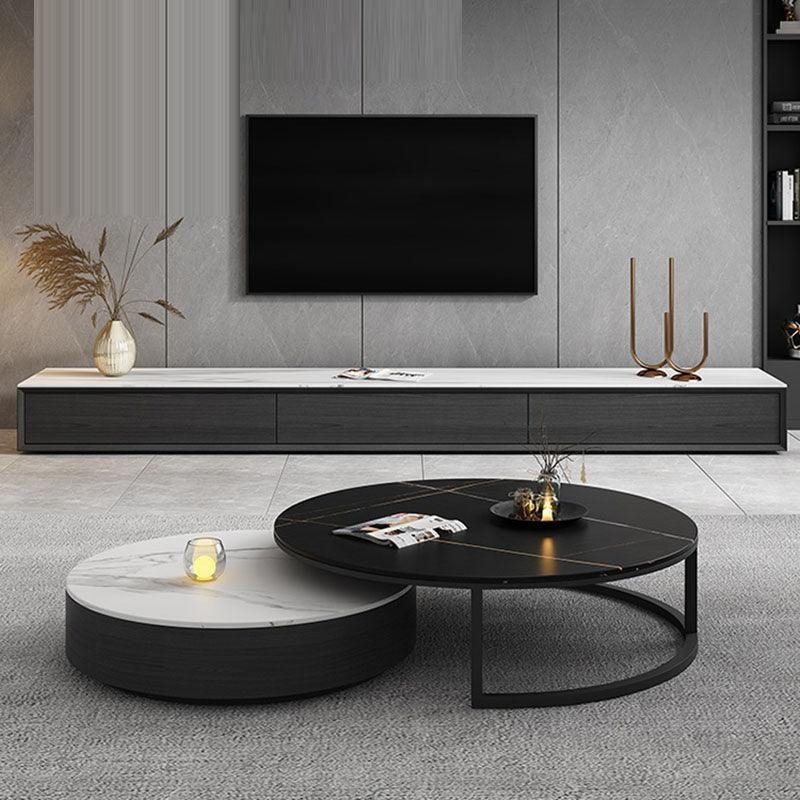 Kahoo Nesting Coffee Table, TV Stand, Sintered Stone - Image 3