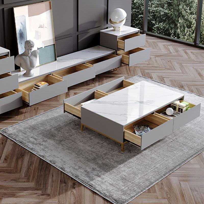 Mahara Coffee Table Rectangular Living Room Table with TV Stand - Image 3