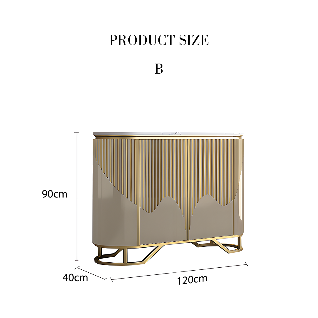 Isabel Hallway Sideboard, Console Table, Gold - Image 7