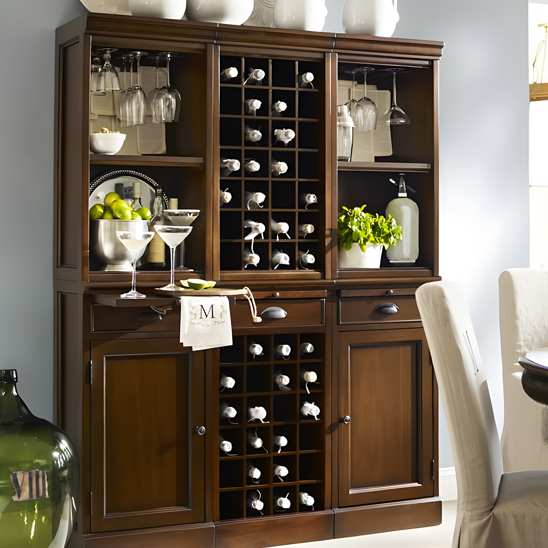 Ivanna Wine Cabinet, Wine Rack, Wood - Image 3