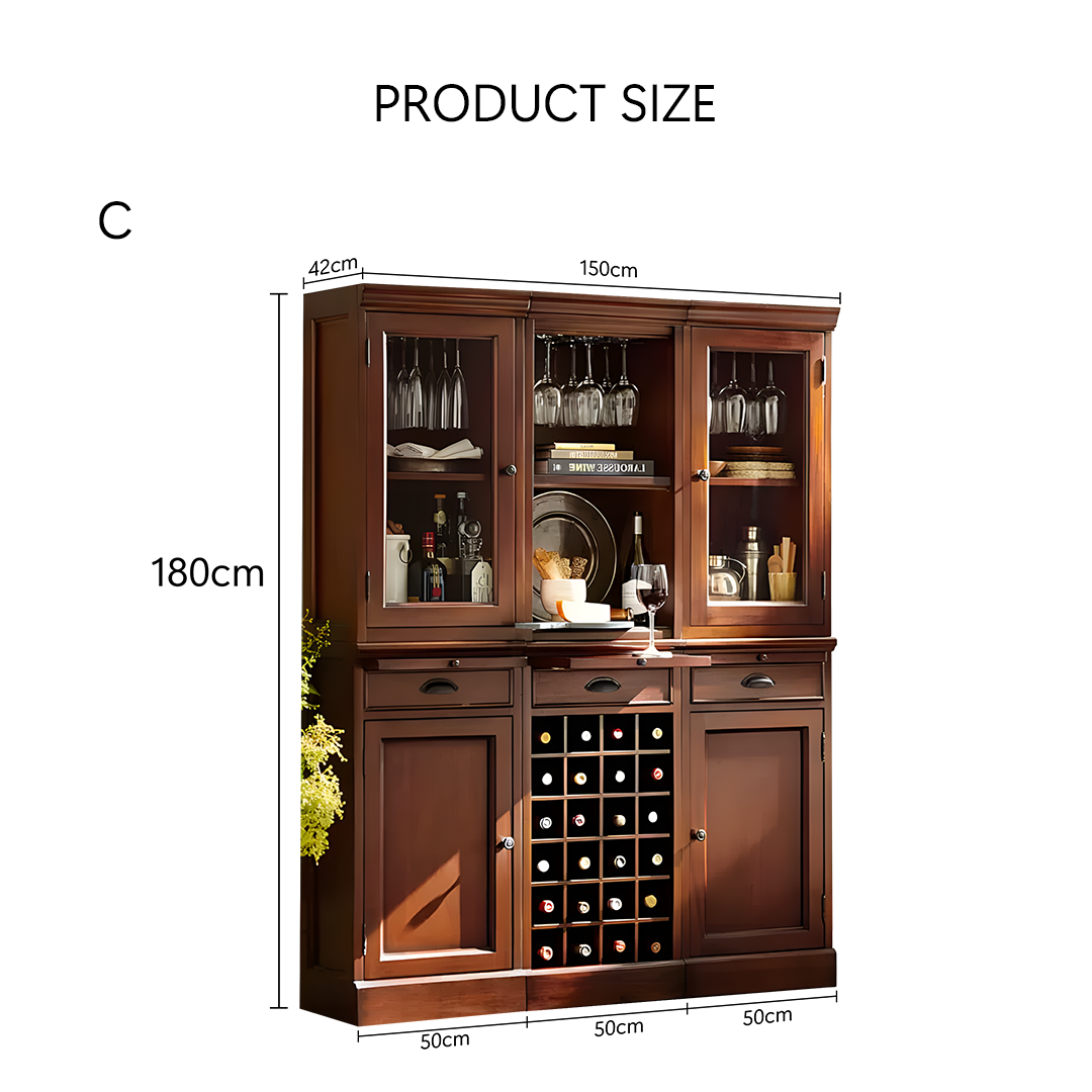 Ivanna Wine Cabinet, Wine Rack, Wood - Image 7