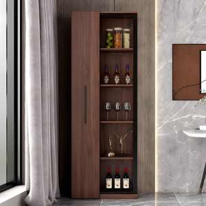 Wavecrest Cocktail Cabinet, Bar With Doors, Wood