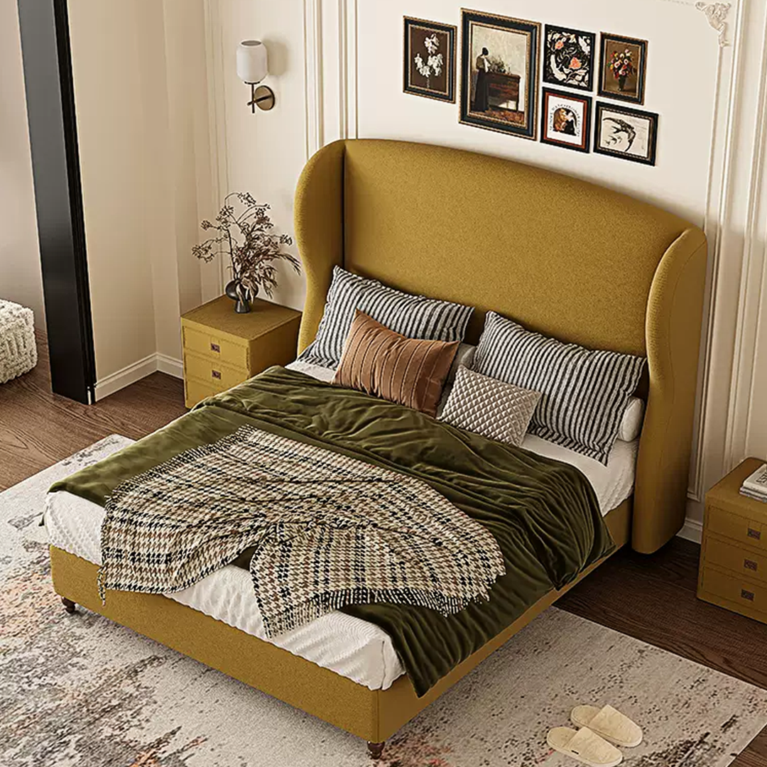 Amara Wingback Double Bed, King Size - Image 3