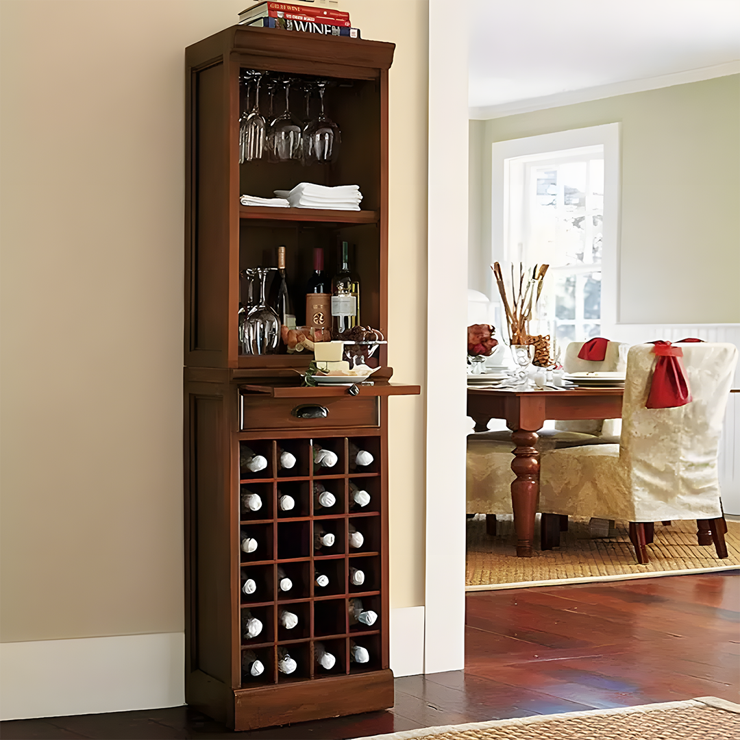 Ivanna Wine Cabinet, Wine Rack, Wood - Image 2