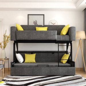 Prez Two Seater Sofa Bed, Bunk Bed, Linen