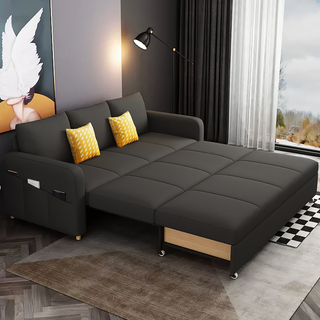 Gabriel Two Seater Sofa Bed, Linen - Image 16