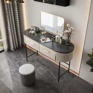 Elmore Dressing Table with Mirror and Stool