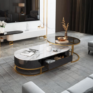 Hagy Nesting Coffee Table Set, Sintered Stone