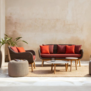 Julii Rattan Armchair, Two Seater Sofa, Outdoor Furniture