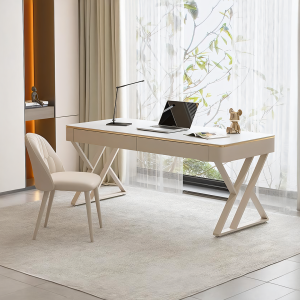 Versa Small Office Desk, Sintered Stone