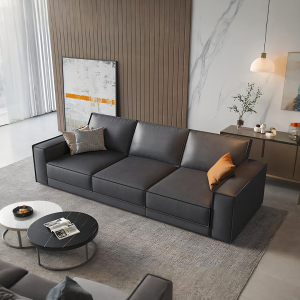 Slan Two Seater Sofa, Three Seater Sofa - Black