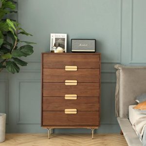 Hedra Chests Of Drawers, Walnut