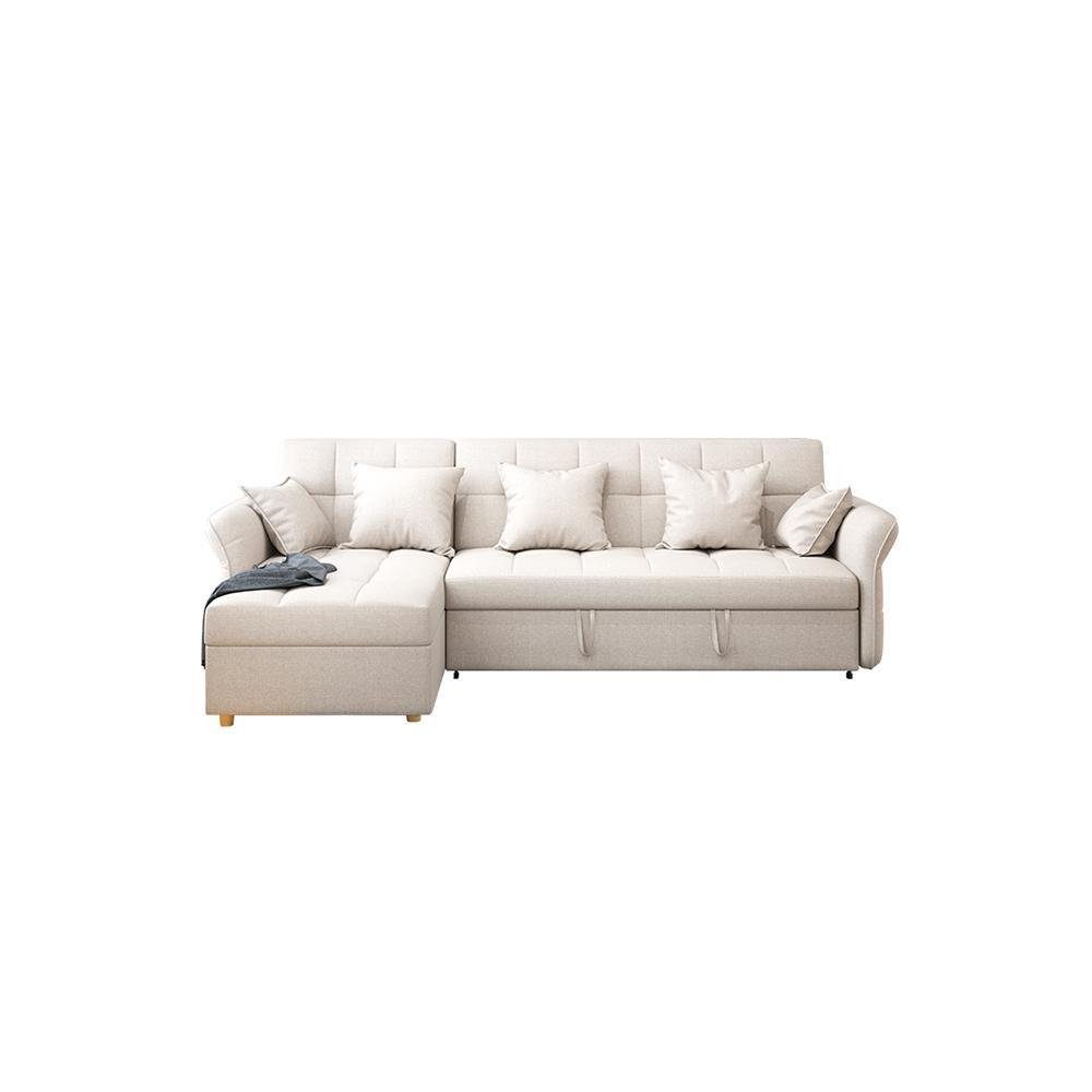 SB162 Three Seater Corner Sofa Bed, White - Image 11