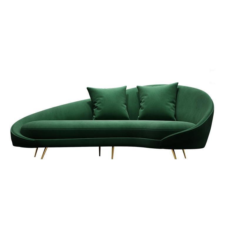 Slender Modern Curved Two Seater, Three Seater, Four Seater Sofa, Armchair, Velvet - Image 6