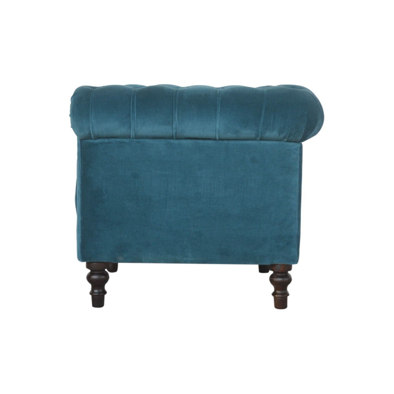 Teal Velvet Chesterfield Armchair - Image 2