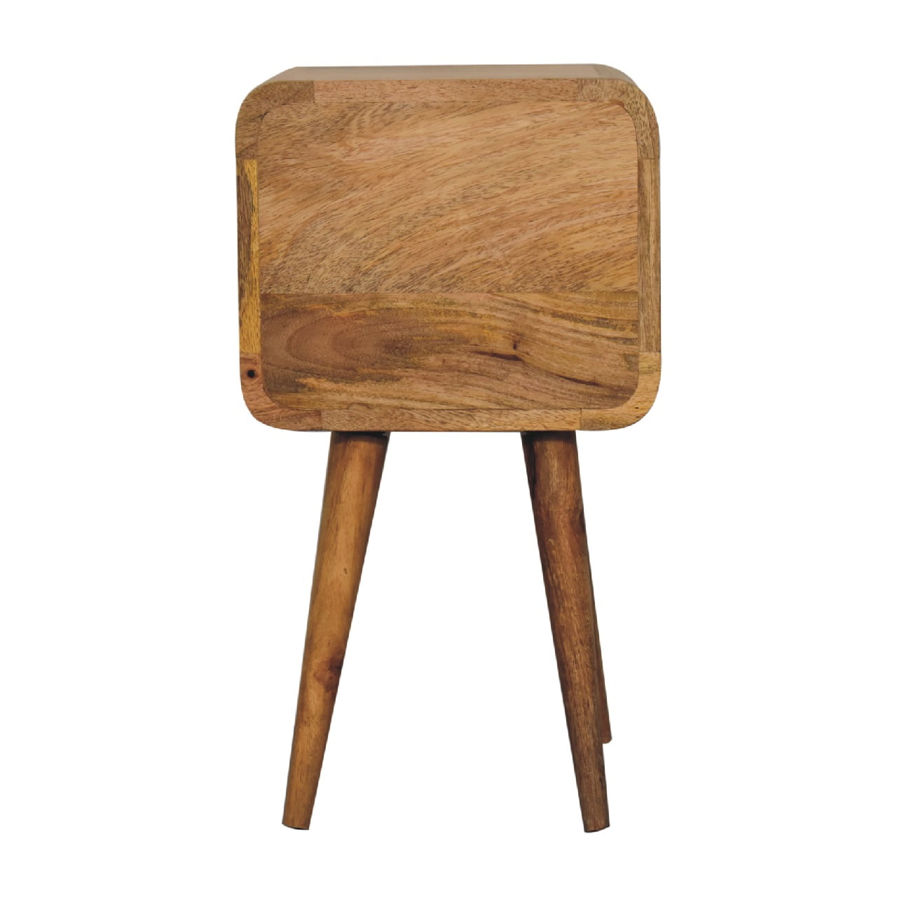 Mini Oak-ish Curved Bedside - Image 8